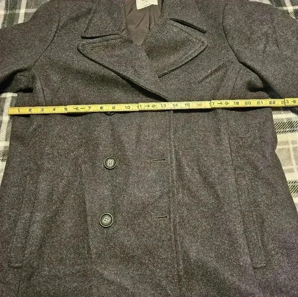 Old Navy XL women's gray double brested pea coat - Picture 5 of 7